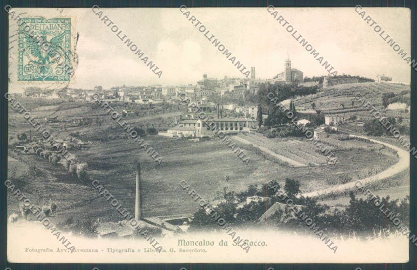 Asti Moncalvo cartolina ZB1724 – fronte