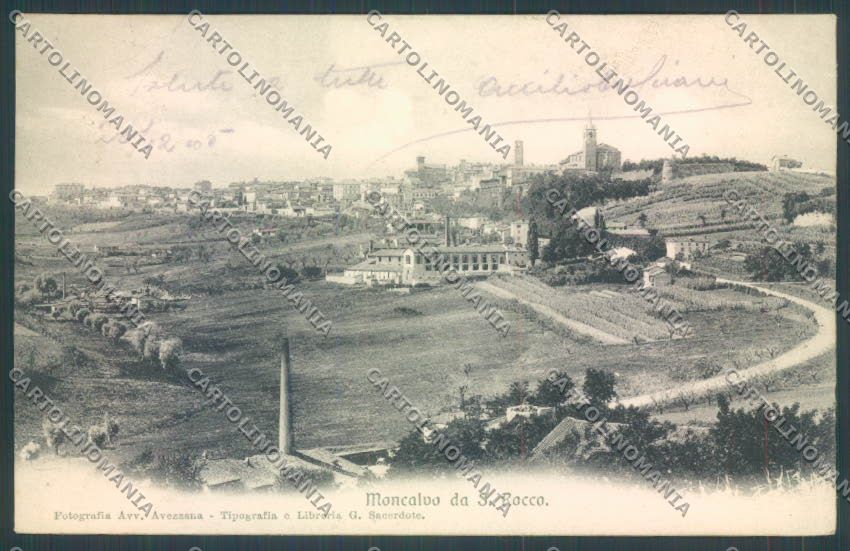 Asti Moncalvo PIEGHINE cartolina ZB1729 – fronte
