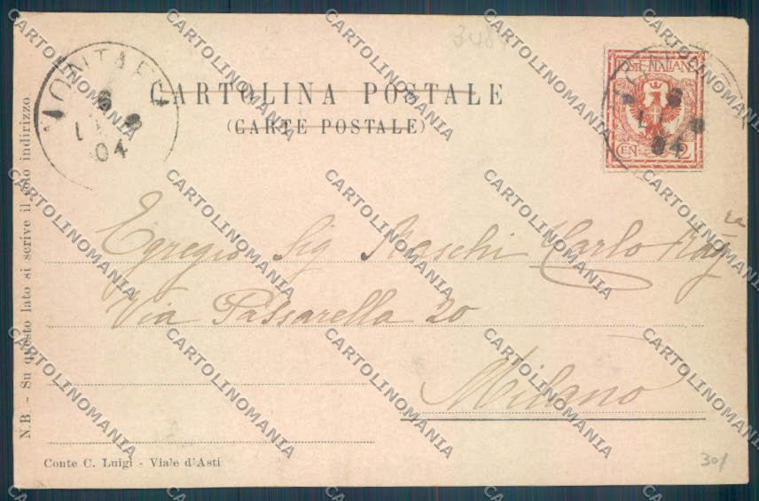 Asti Montafia cartolina ZB1736 – retro