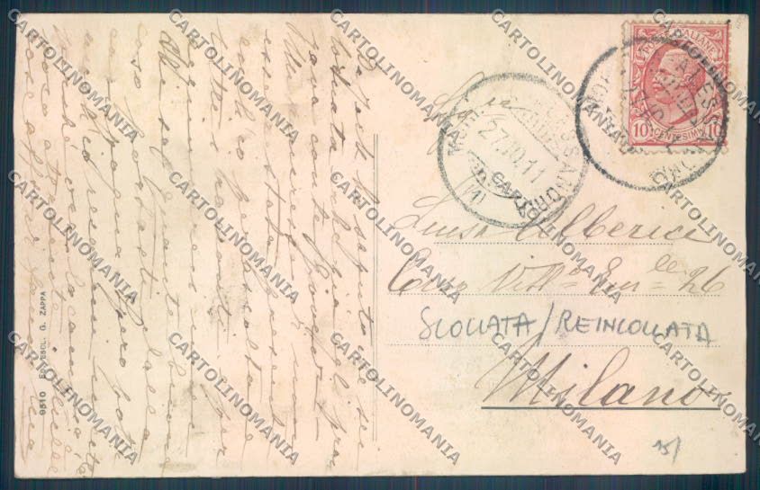 Asti Nizza Monferrato SCOLLATA REINCOLLATA cartolina ZB1747 – retro