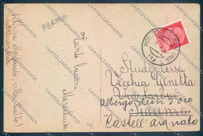 Asti Nizza Monferrato ABRASA cartolina ZB1756 – retro