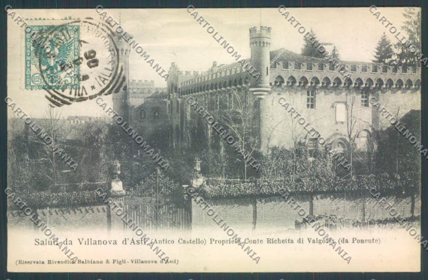 Asti Villanova Genta cartolina ZB1781 – fronte