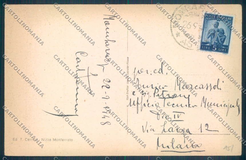 Asti Mombaruzzo cartolina ZB1799 – retro