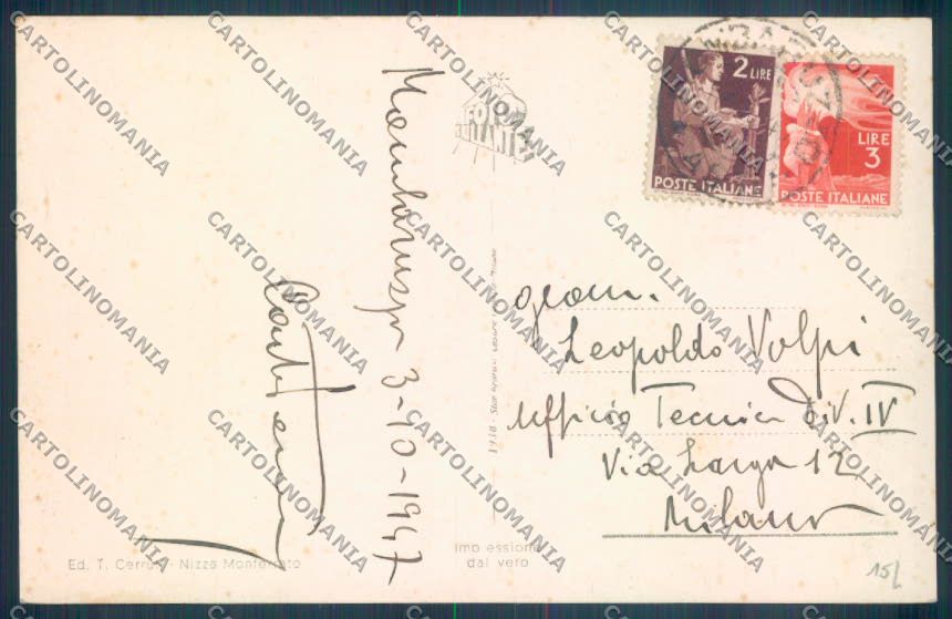 Asti Mombaruzzo Foto cartolina ZB1800 – retro