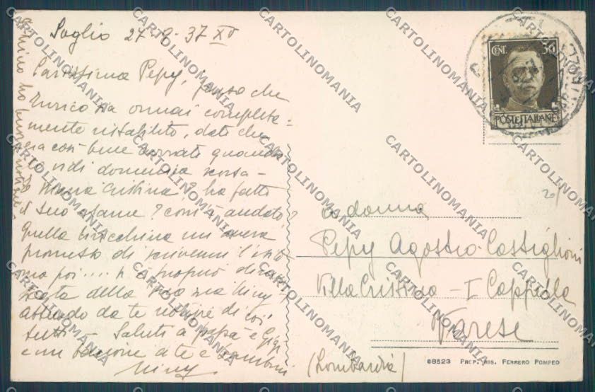 Asti Soglio cartolina ZB1822 – retro