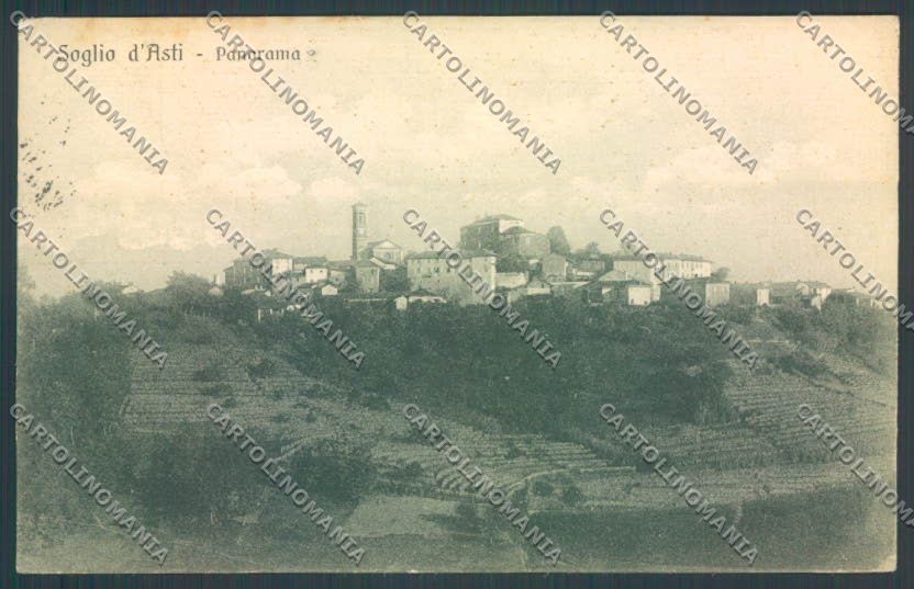Asti Soglio PIEGHINA cartolina ZB1824 – fronte
