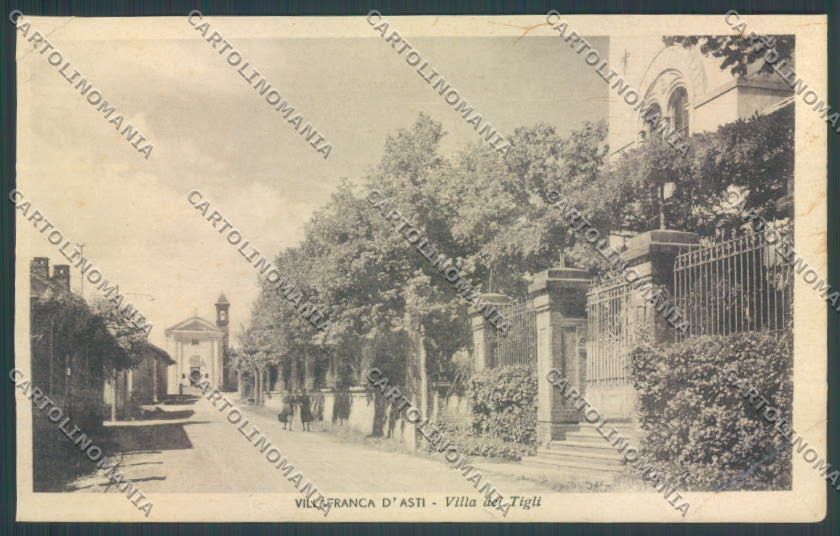 Asti Villafranca d'Asti PIEGHE FORI cartolina ZB1829 – fronte
