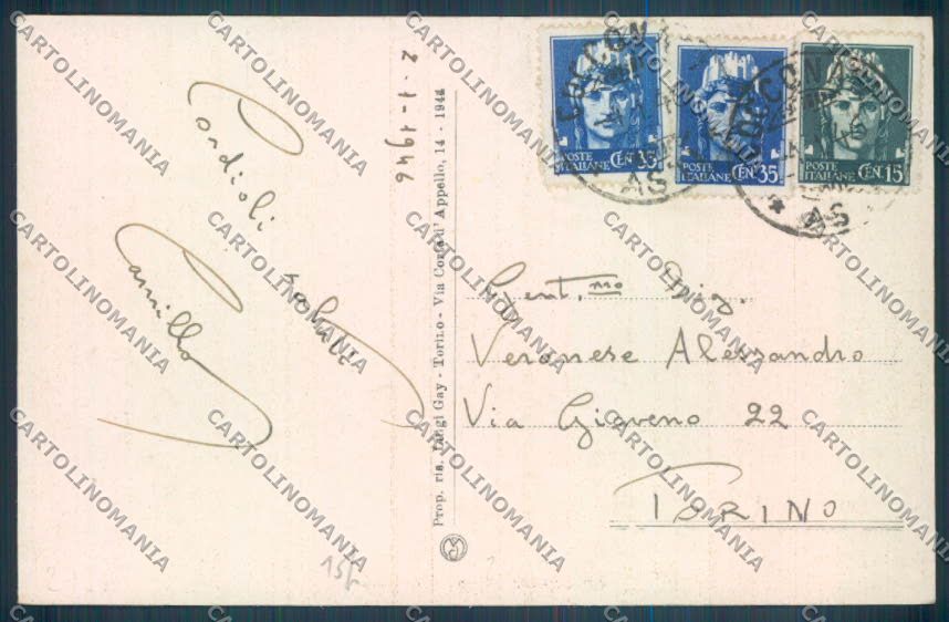 Asti Cocconato cartolina ZB1830 – retro