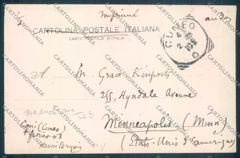 Cuneo Città cartolina ZB1846 – retro