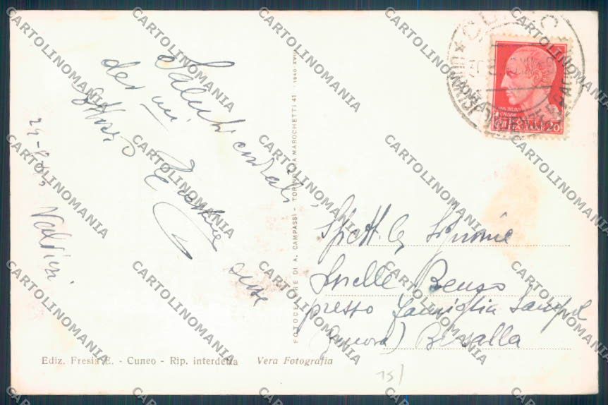 Cuneo Città Foto cartolina ZB1869 – retro