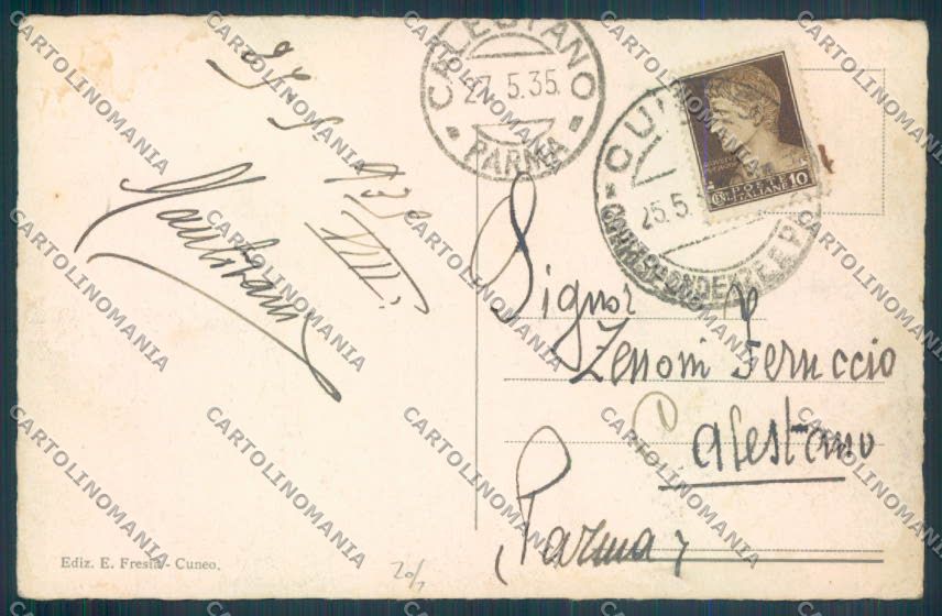 Cuneo Città Stazione cartolina ZB1879 – retro