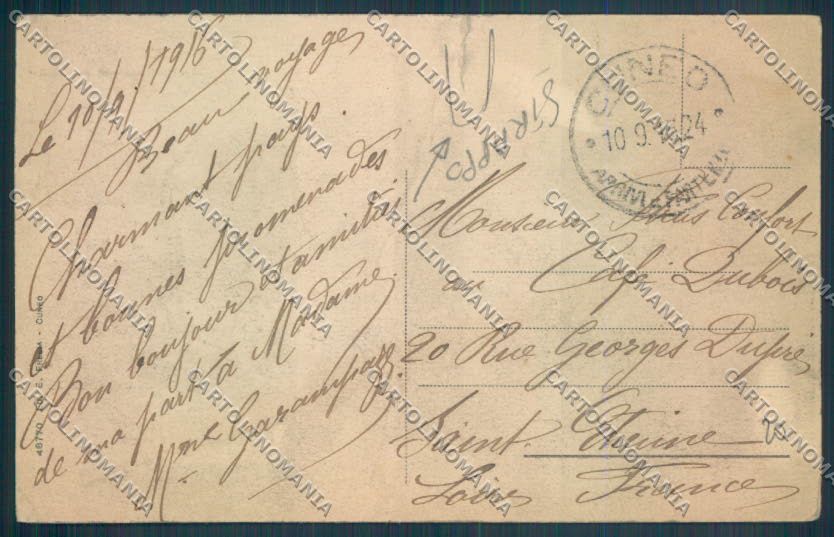 Cuneo Città Banca STRAPPO cartolina ZB1890 – retro