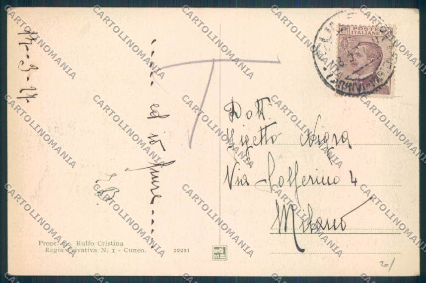 Cuneo Città cartolina ZB1897 – retro