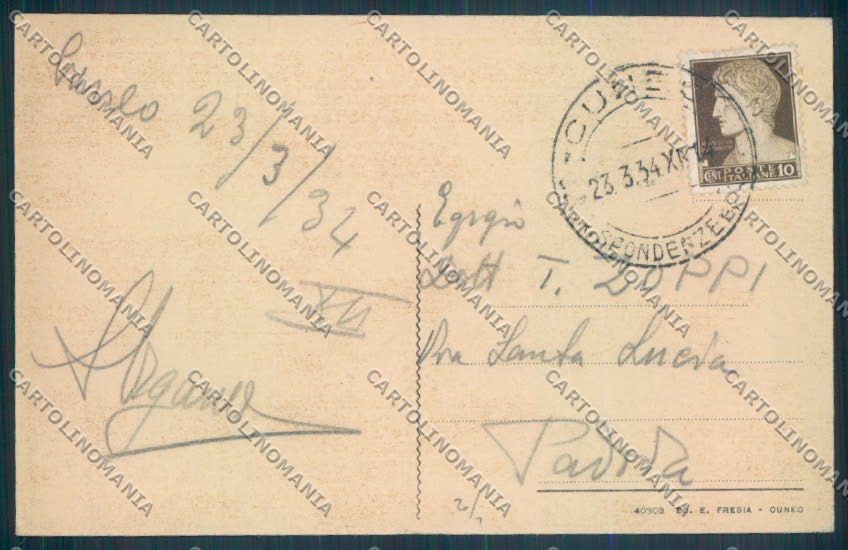 Cuneo Città cartolina ZB1903 – retro