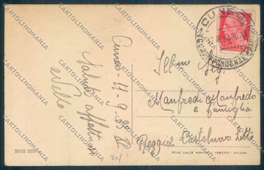 Cuneo Città cartolina ZB1905 – retro