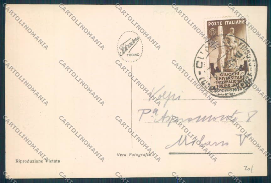 Cuneo Città Foto cartolina ZB1915 – retro