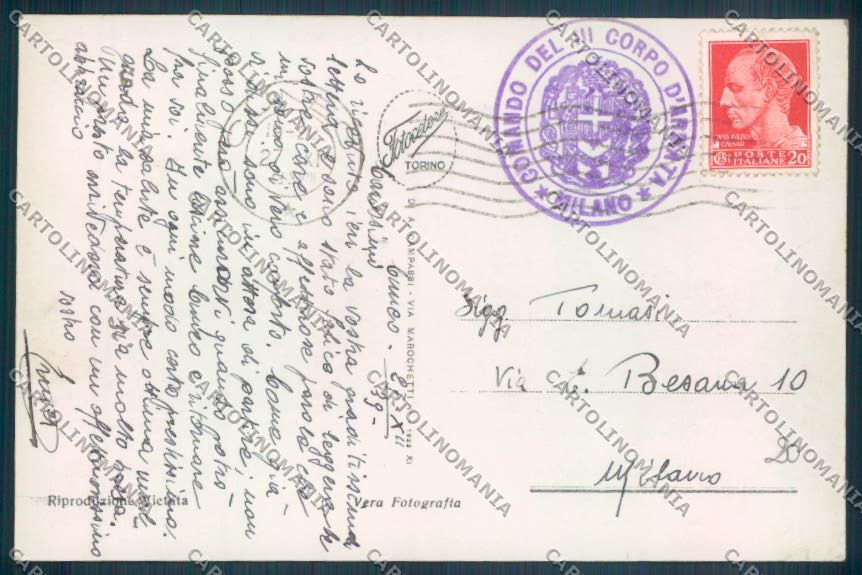 Cuneo Città Foto cartolina ZB1916 – retro