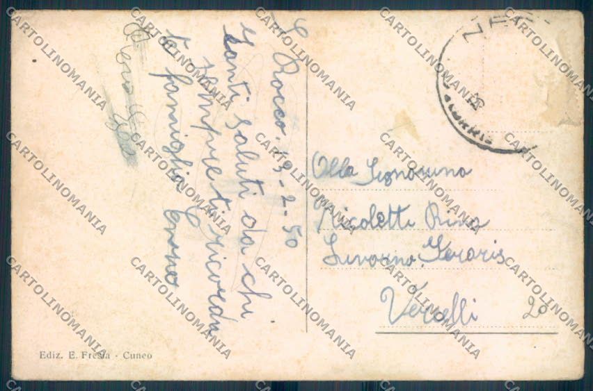 Cuneo Città Foto cartolina ZB1923 – retro