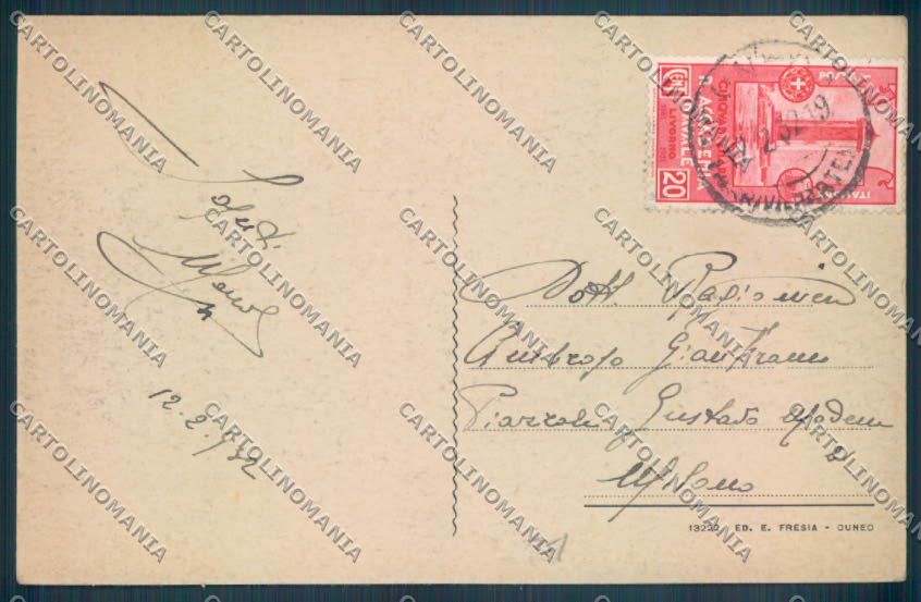Cuneo Città cartolina ZB1929 – retro