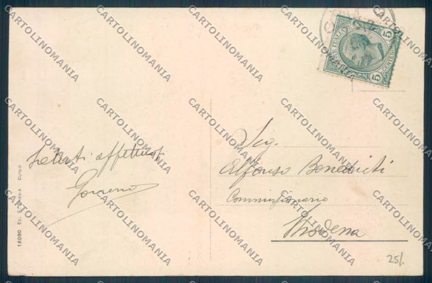 Cuneo Città cartolina ZB1930 – retro