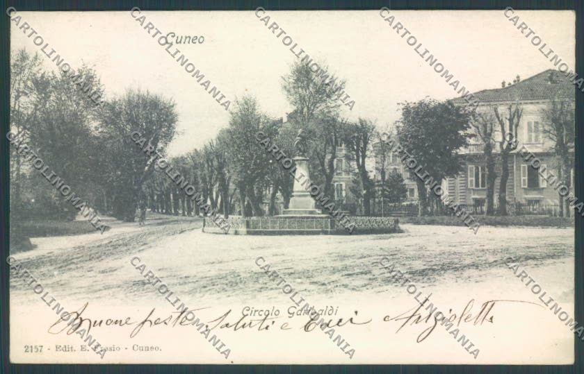 Cuneo Città Garibaldi cartolina ZB1935 – fronte