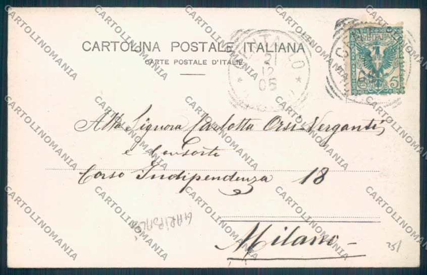 Cuneo Città Garibaldi cartolina ZB1935 – retro