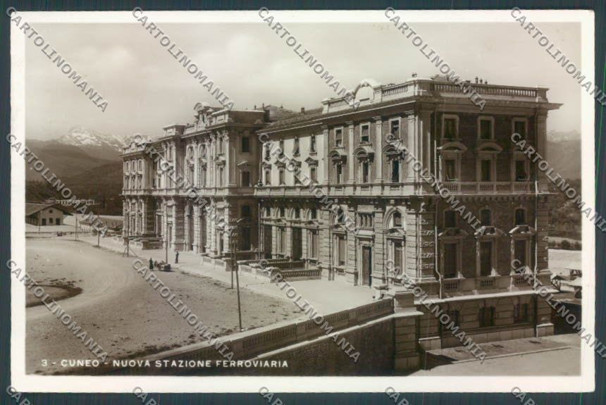 Cuneo Città Stazione Foto cartolina ZB1939 – fronte