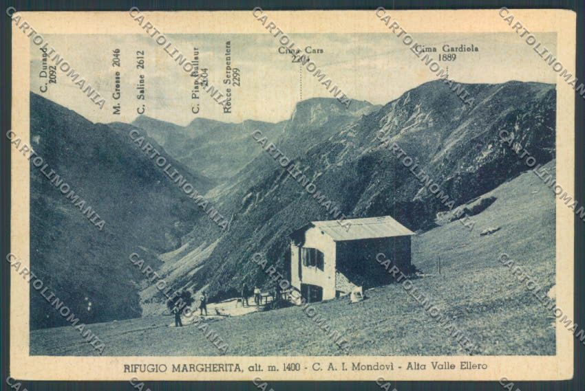 Cuneo Mondovì Valle Ellero Rifugio Margherita cartolina ZB1977 – fronte