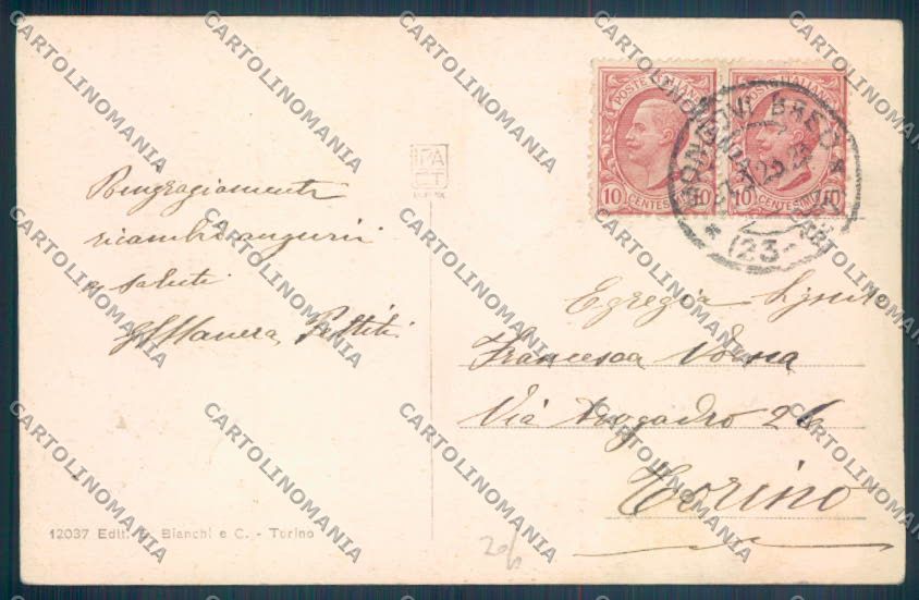 Cuneo Mondovì cartolina ZB1981 – retro