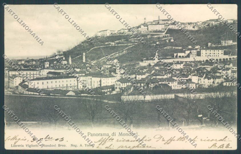 Cuneo Mondovì cartolina ZB1985 – fronte