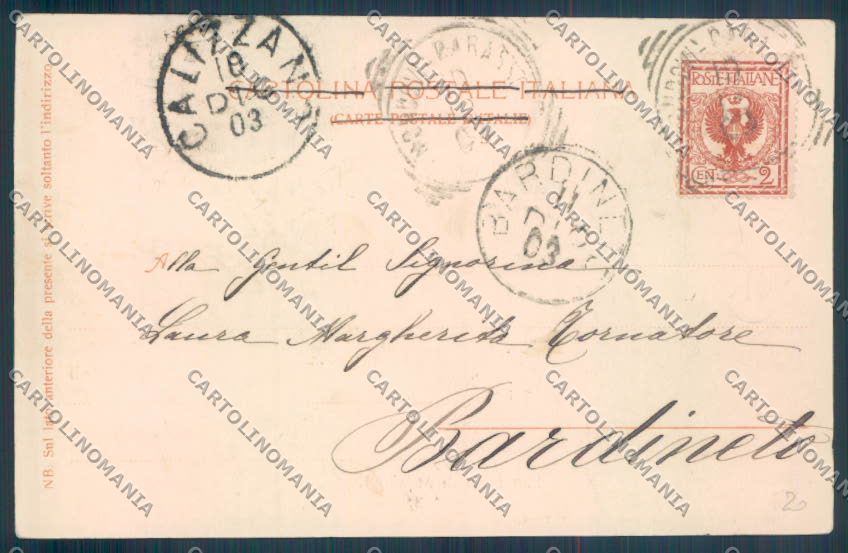 Cuneo Mondovì cartolina ZB1985 – retro