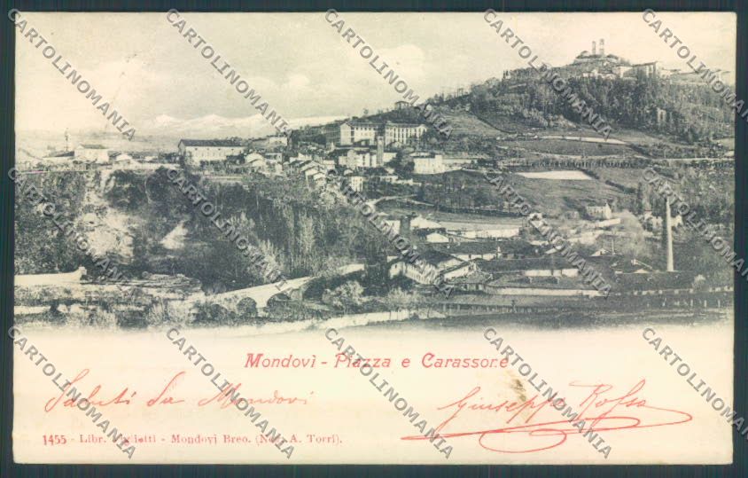 Cuneo Mondovì cartolina ZB1987 – fronte