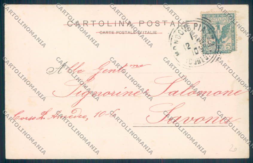 Cuneo Mondovì cartolina ZB1987 – retro
