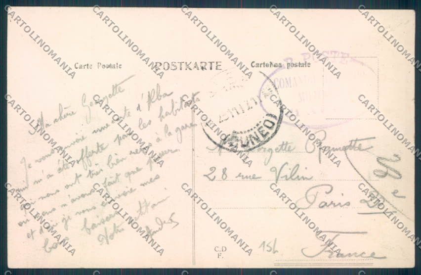 Cuneo Alba cartolina ZB1994 – retro