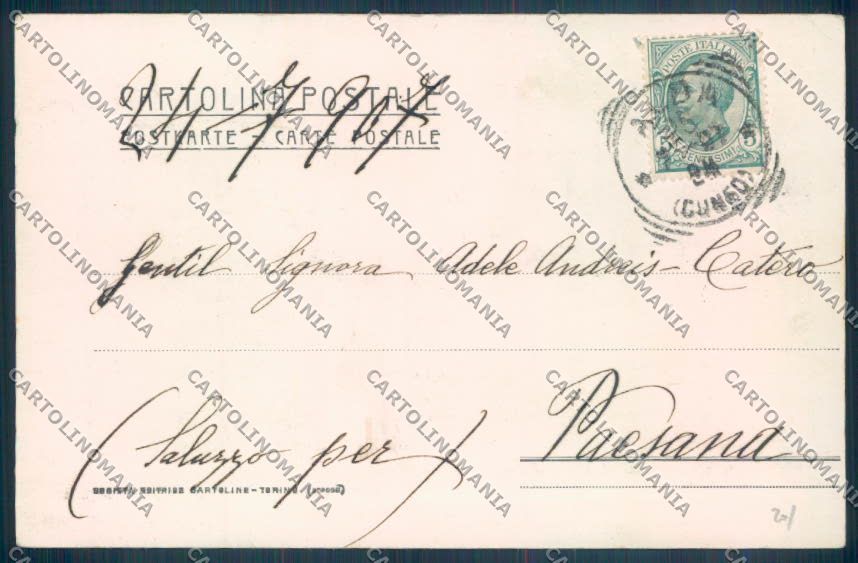 Cuneo Alba cartolina ZB1999 – retro