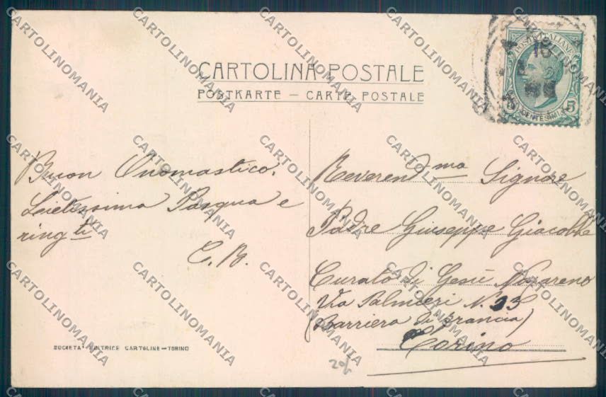 Cuneo Alba cartolina ZB2005 – retro