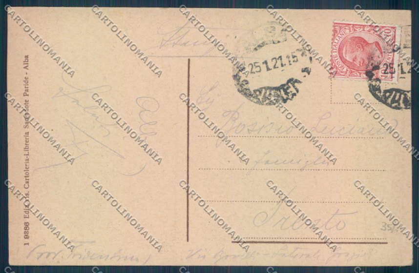 Cuneo Alba cartolina ZB2014 – retro