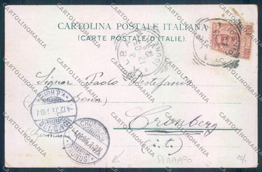Cuneo Alba STRAPPO cartolina ZB2018 – retro