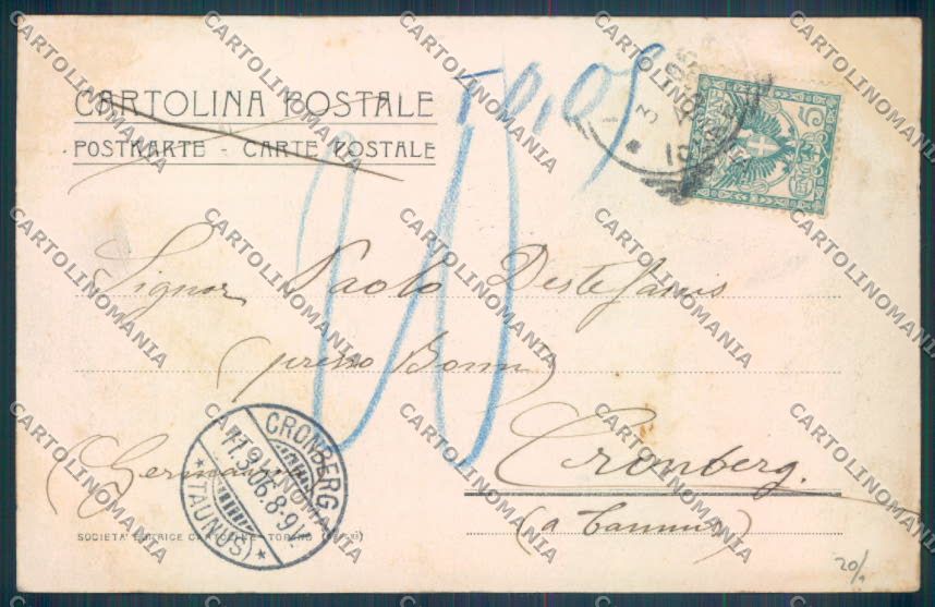 Cuneo Alba cartolina ZB2020 – retro