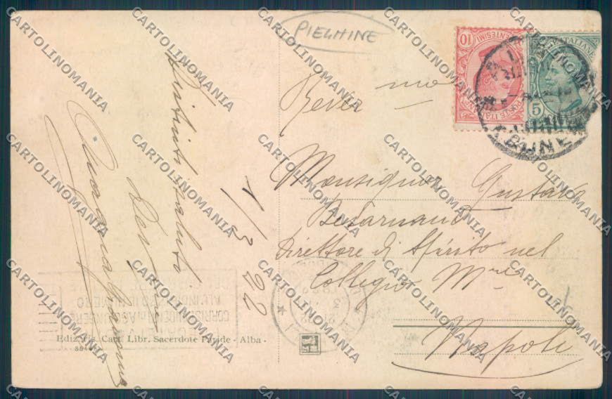 Cuneo Alba Scuola PIEGHINE cartolina ZB2021 – retro