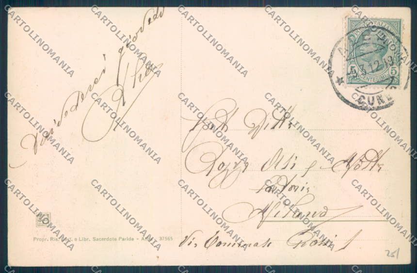 Cuneo Alba cartolina ZB2024 – retro