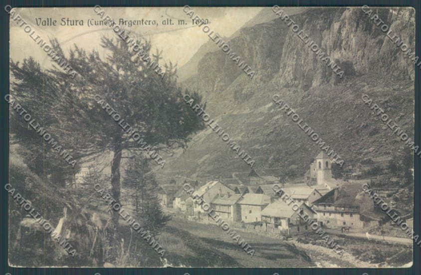 Cuneo Argentera PIEGHINE cartolina ZB2028 – fronte