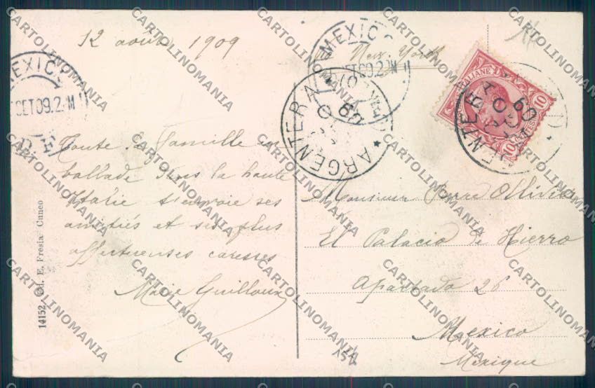 Cuneo Argentera cartolina ZB2029 – retro