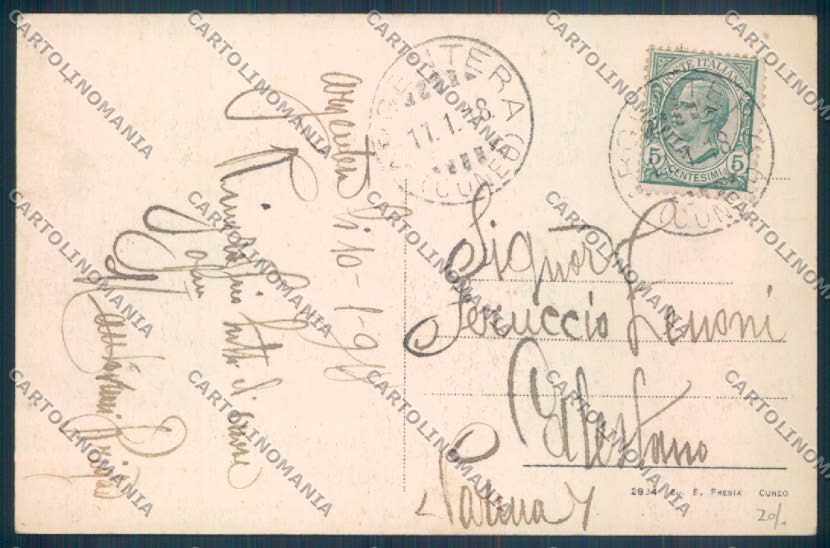 Cuneo Argentera cartolina ZB2032 – retro