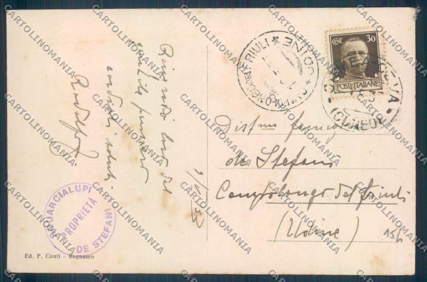 Cuneo Bagnasco Foto cartolina ZB2035 – retro