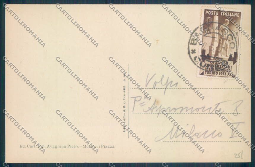 Cuneo Bagnasco cartolina ZB2037 – retro