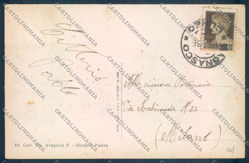 Cuneo Bagnasco cartolina ZB2038 – retro