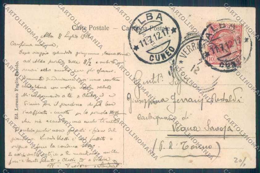 Cuneo Barolo cartolina ZB2041 – retro