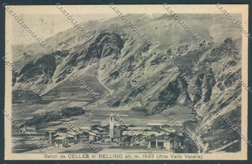 Cuneo Bellino Celles cartolina ZB2084 – fronte