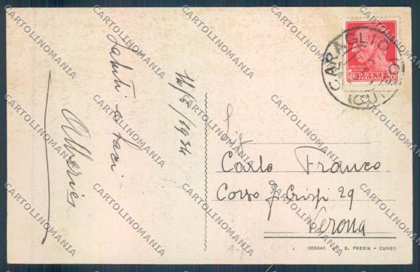 Cuneo Caraglio cartolina ZB2086 – retro